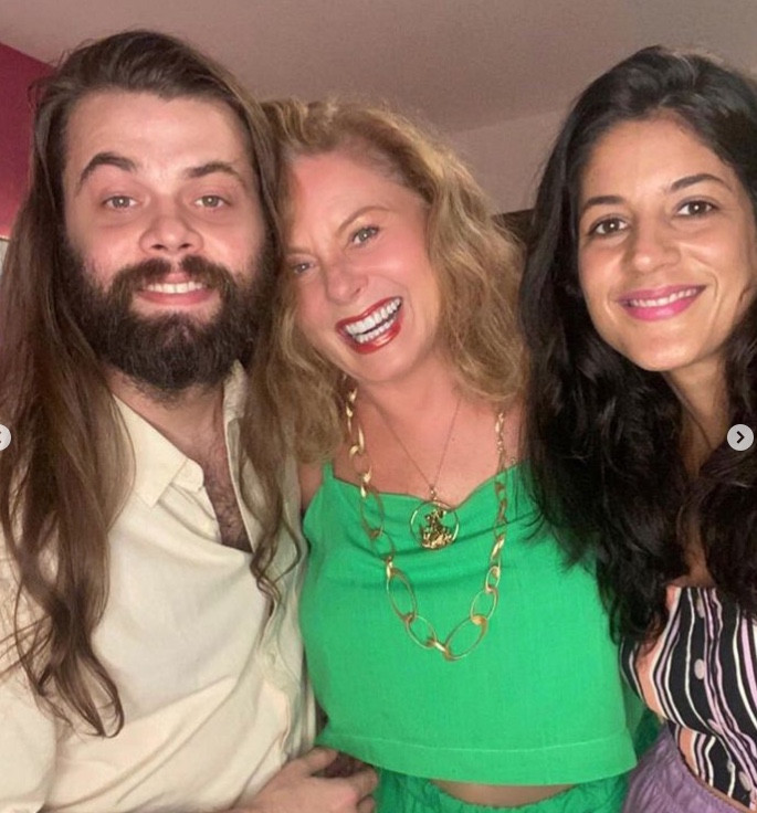 Vera Fischer com o filho e a nora - Foto: Reprodu&ccedil;&atilde;o/Instagram