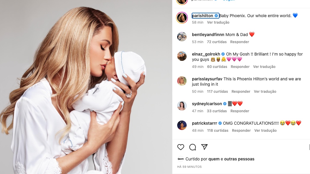 Foto: Reprodu&ccedil;&atilde;o/Instagram Paris Hilton