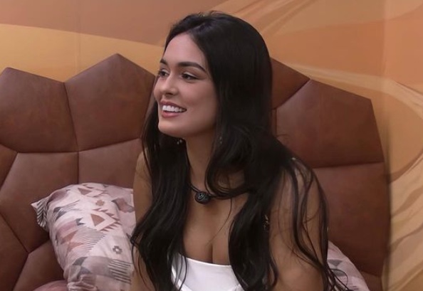 Larissa Santos durante o BBB23.