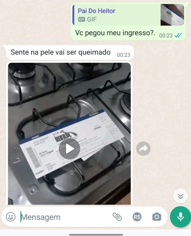 ​Na internet, j&aacute; foi organizada uma vakinha para ajudar a mo&ccedil;a a realizar seu sonho, j&aacute; que a empresa que vende os ingressos n&atilde;o se responsabiliza por perda ou roubo. 