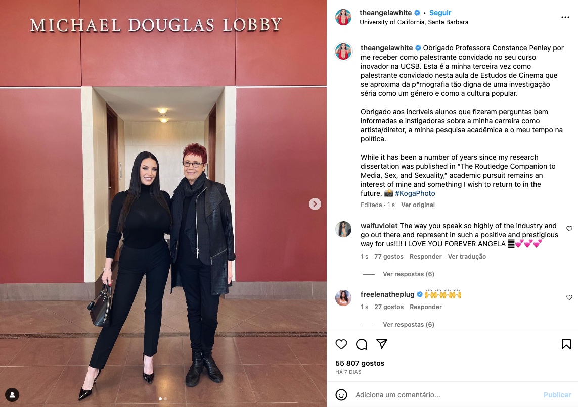 Foto: Reprodu&ccedil;&atilde;o Instagram @theangelawhite