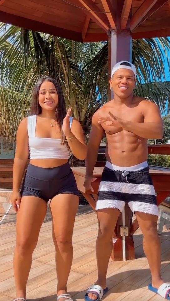 Micaelly e Kaiak. - Foto: Reprodu&ccedil;&atilde;o Instagram @kaick.diniz