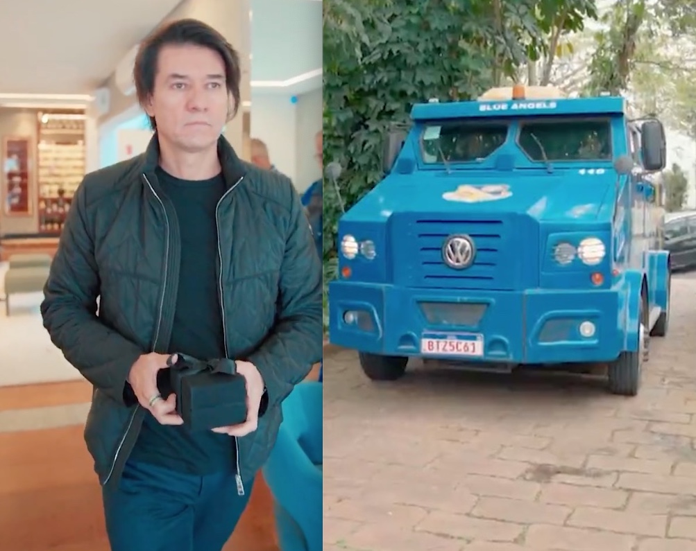 Designer Marcello Campos com alian&ccedil;as de Ma&iacute;ra e Thiago - Imagens: Reprodu&ccedil;&atilde;o/Instagram