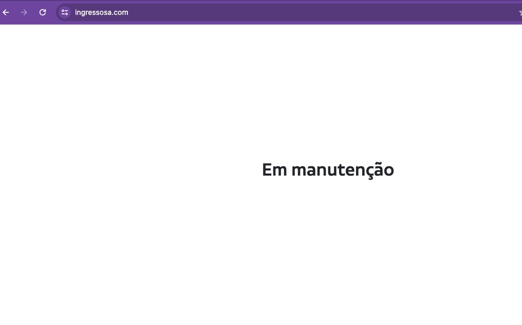 Foto: Reprodu&ccedil;&atilde;o / Site IngressoSA