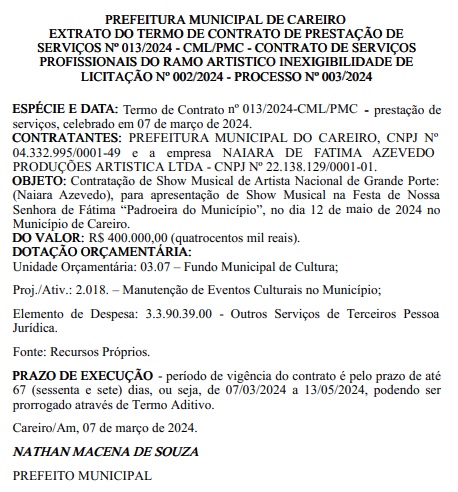 Foto: Di&aacute;rio Oficial dos Munic&iacute;pios