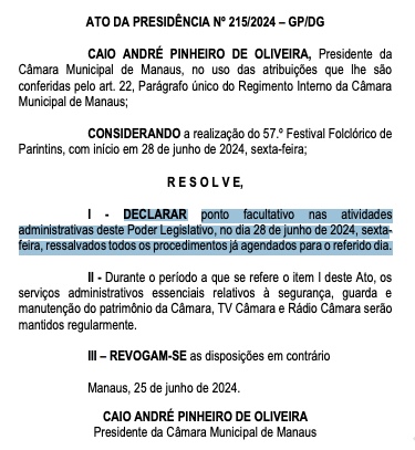 Fonte: Di&aacute;rio Eletr&ocirc;nico da CMM