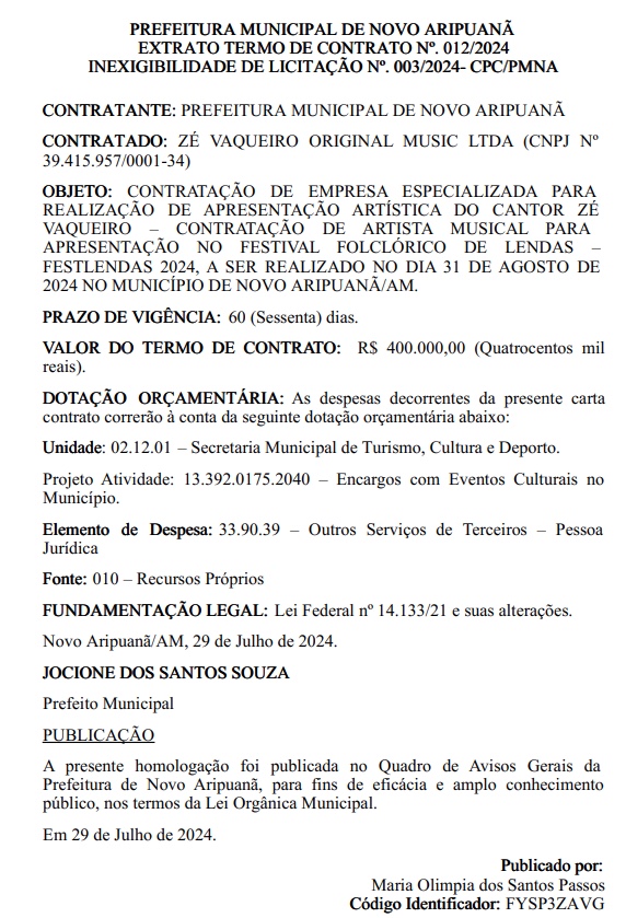 Fonte: Di&aacute;rio Oficial dos Munic&iacute;pios