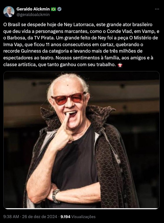 Foto: Reprodu&ccedil;&atilde;o/X