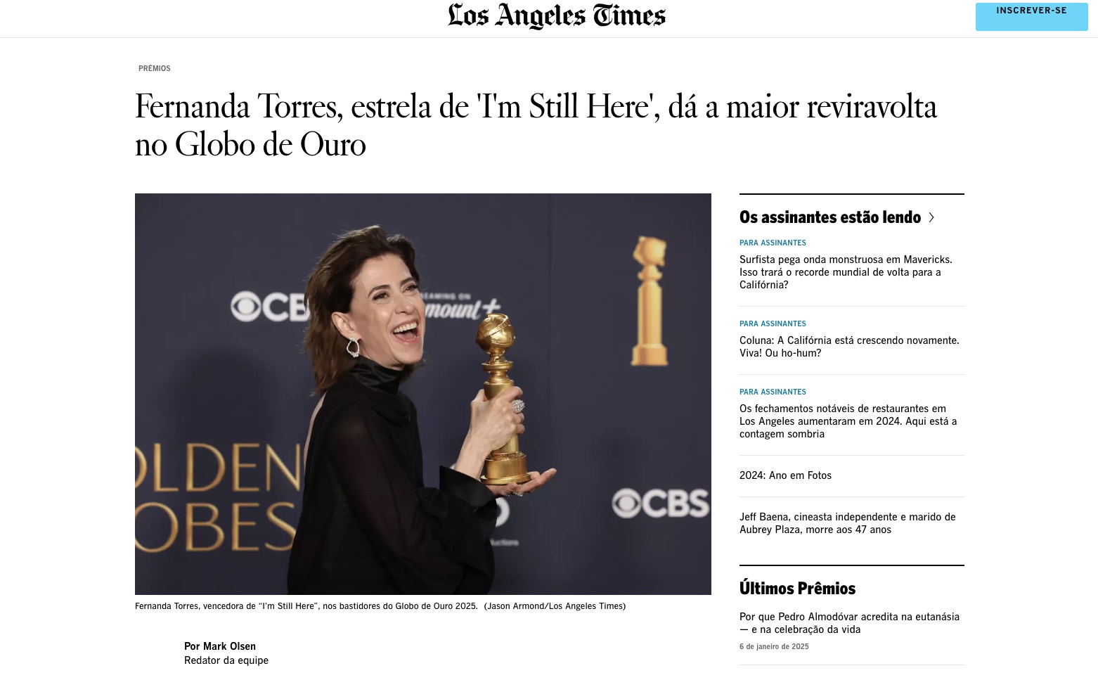 Foto: Reprodu&ccedil;&atilde;o/LA Times 