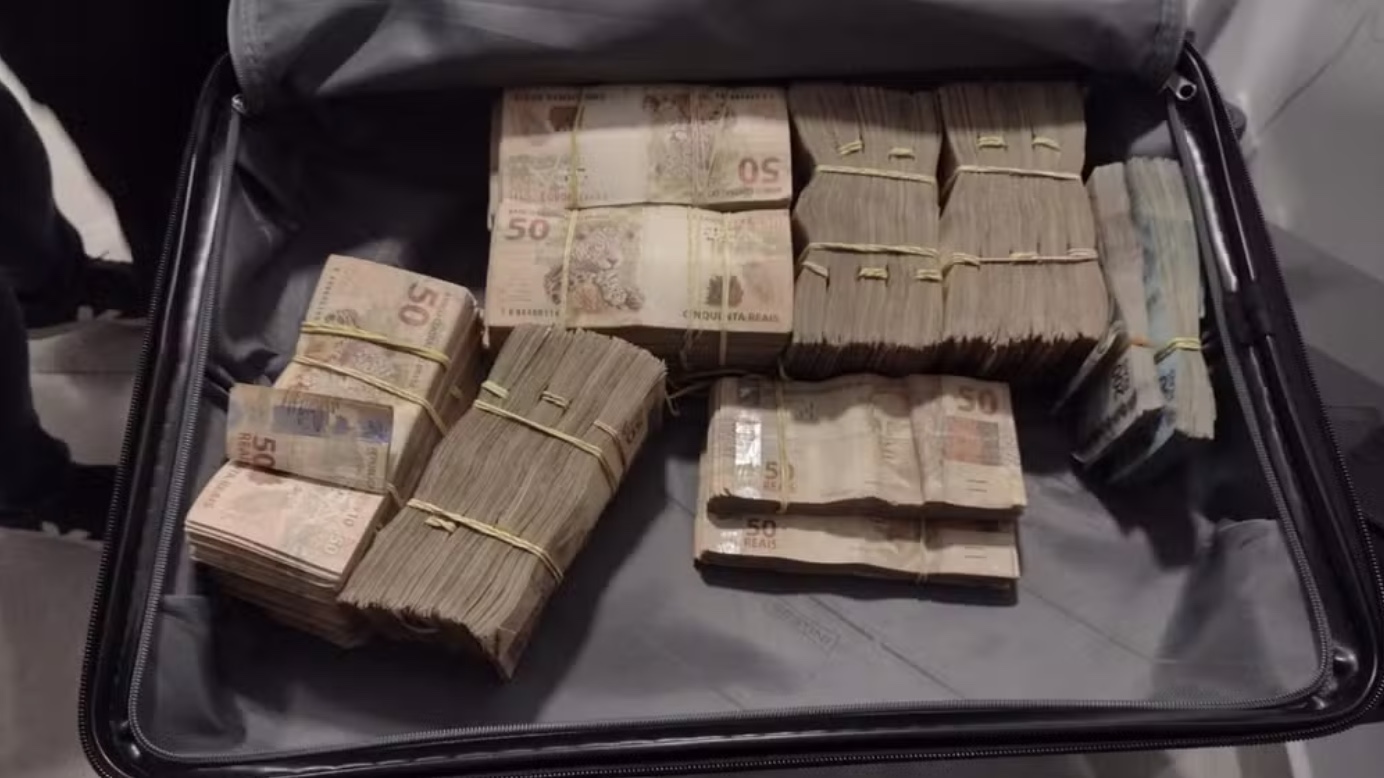 Dinheiro apreendido em S&atilde;o Paulo / Foto: Divulga&ccedil;&atilde;o/PF