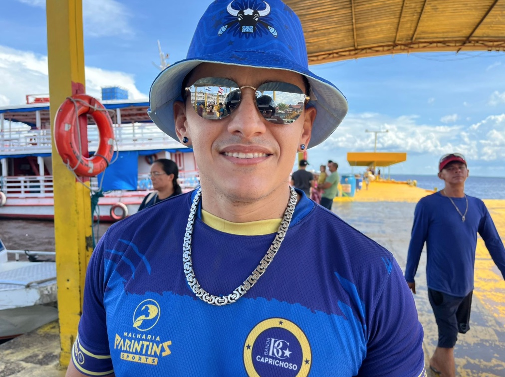 Neudinho do Acordeon, torcedor do Caprichoso - Foto: Jander Robson/Portal do Holanda