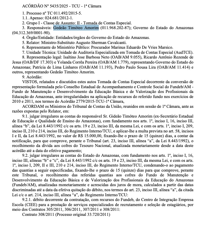 Di&aacute;rio Eletr&ocirc;nico do TCU, do dia 13 de agosto de 2025. 