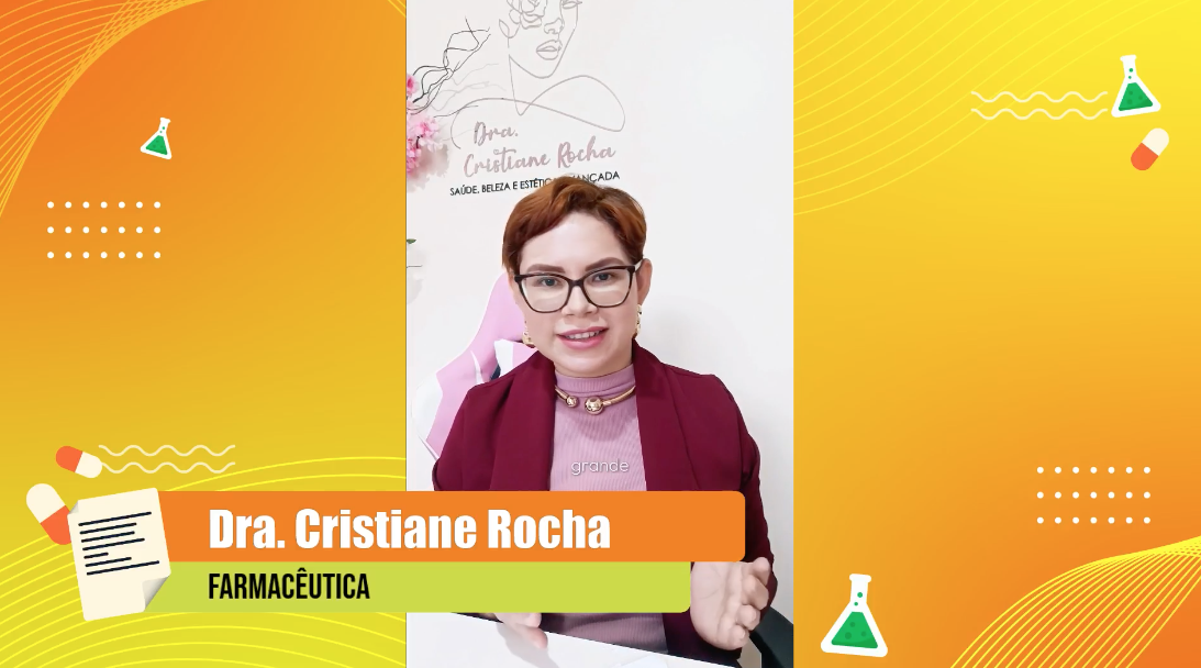 Convidada especial, a Dra. Cristiane Rocha, farmac&ecirc;utica, participou de forma virtual e contribuiu com valiosos insights sobre o tema.