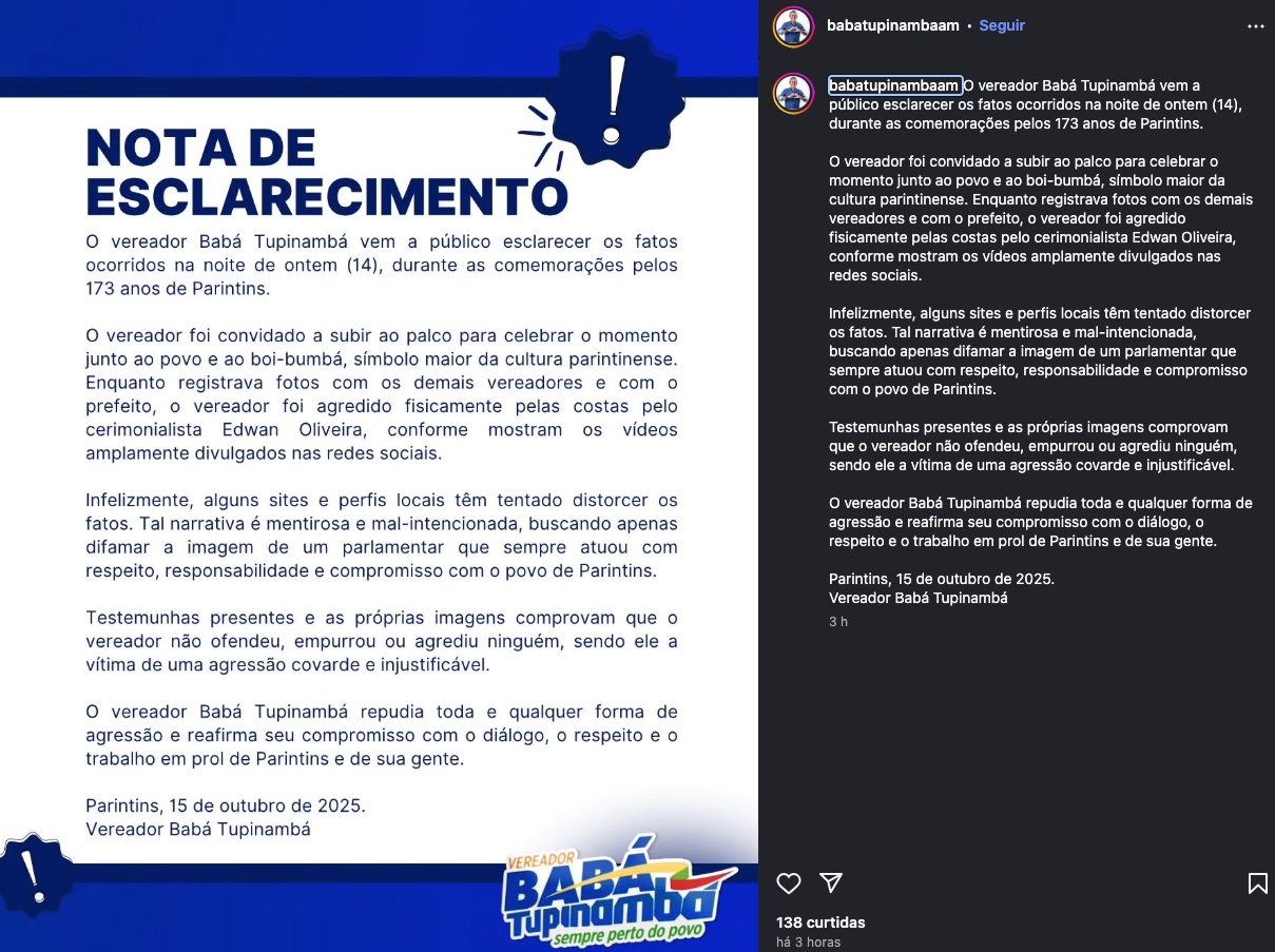 Foto: Reprodu&ccedil;&atilde;o/Instagram