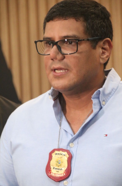 Delegado respons&aacute;vel pelo caso, Ricardo Cunha - Foto: Jander Robson/Portal do Holanda