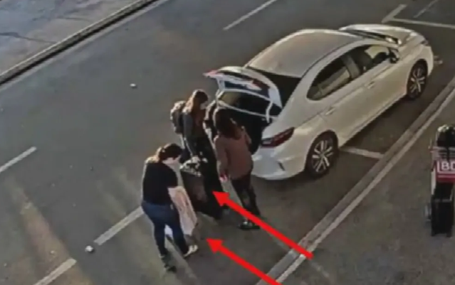 Um v&iacute;deo de c&acirc;mera de seguran&ccedil;a mostra as v&iacute;timas chegando no aeroporto com as malas verdadeiras / Foto - Reprodu&ccedil;&atilde;o / TV Anhanguera