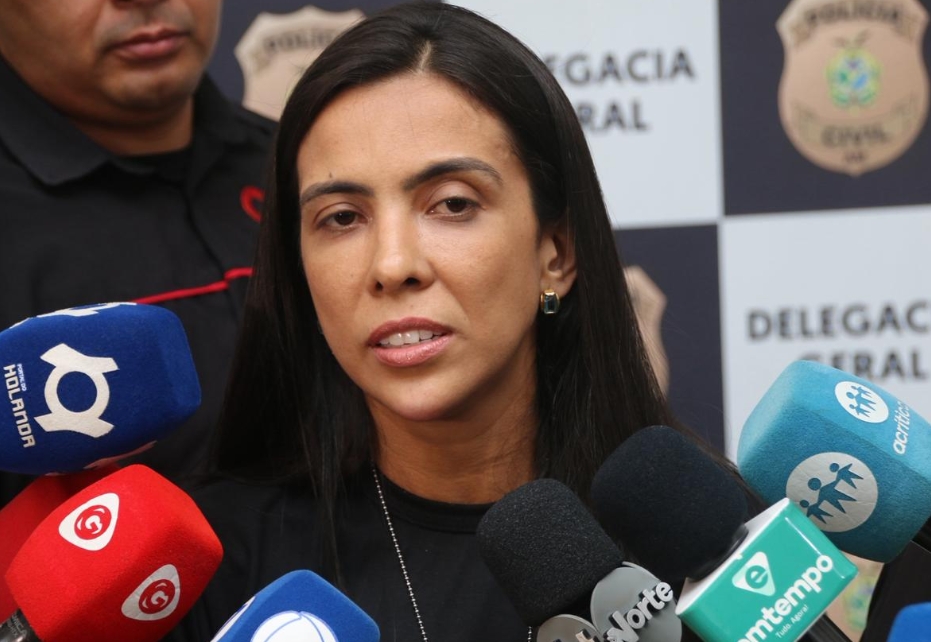 delegada respons&aacute;vel pelo caso, Mayara Magna, da DEPCA - Foto: Jander Robson/Portal do Holanda