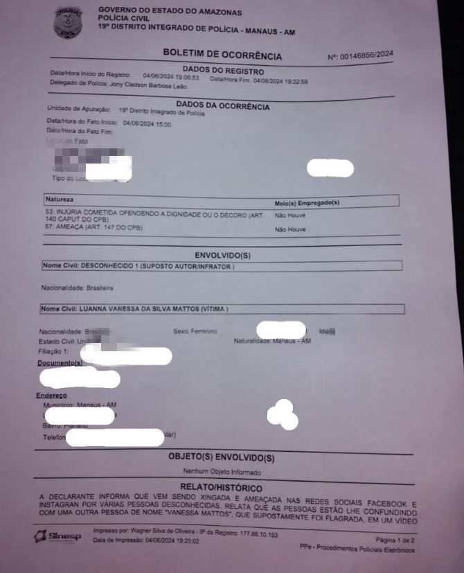 Foto: Reprodu&ccedil;&atilde;o/Instagram Luanna Mattos