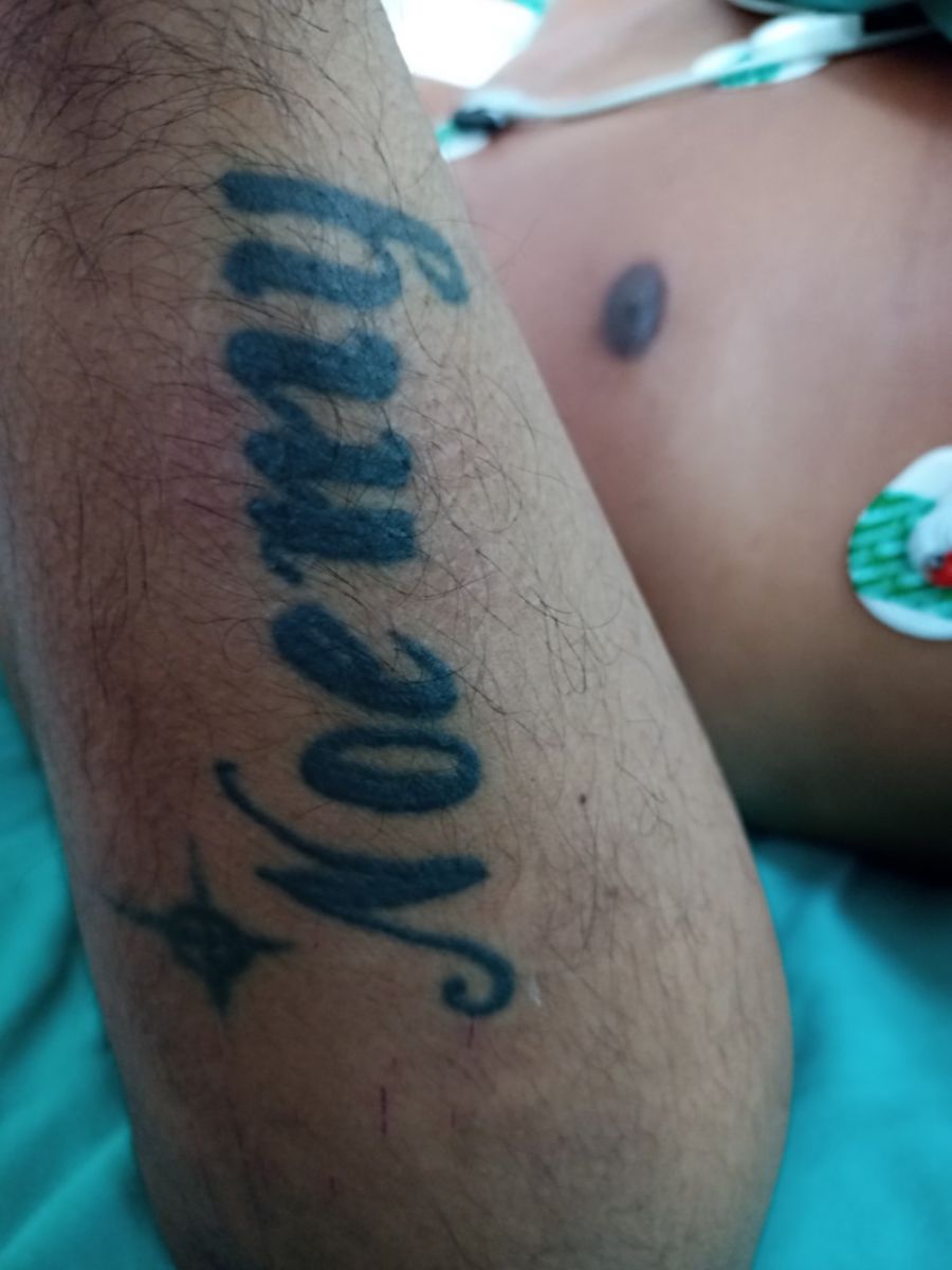 Tatuagem pode ajudar a identificar homem - Foto: Divulga&ccedil;&atilde;o 