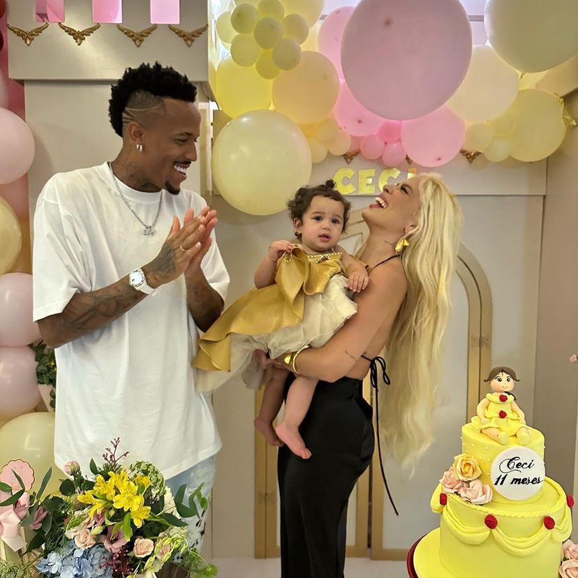 &Eacute;der foi ao m&ecirc;svers&aacute;rio da filha, e antes compartilhou um clique com a namorada nova.