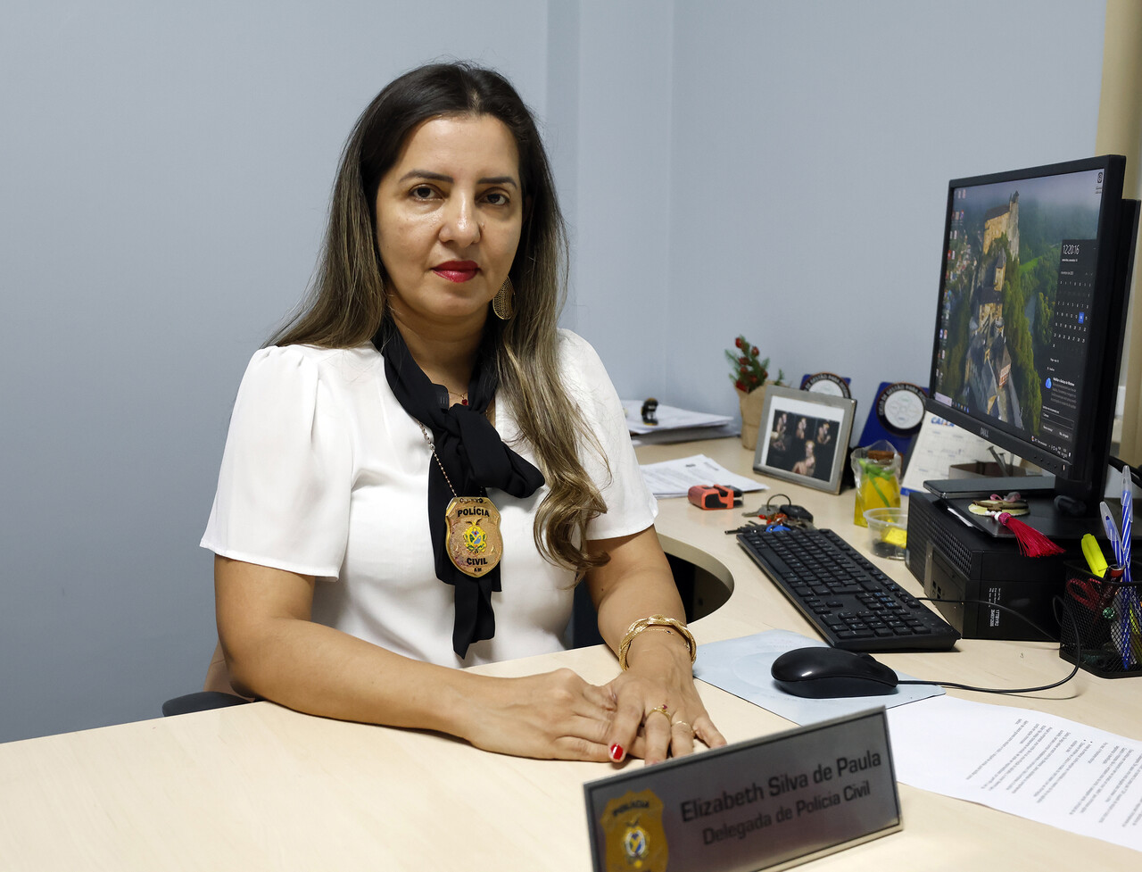 Delegada Elizabeth de Paula / Foto: Beatriz Sampaio e Erlon Rodrigues/PC-AM