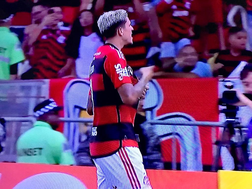 Pedro marcou o 2&ordm; gol do Flamengo - Foto: Reprodu&ccedil;&atilde;o