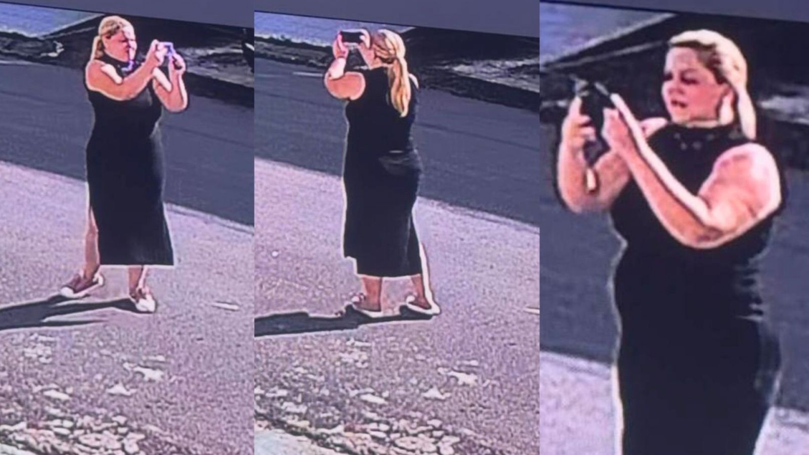 Suspeita fotografa rua de todos os lados no Japiim. Ela chegou a se aproximar de casa para registrar fechadura.