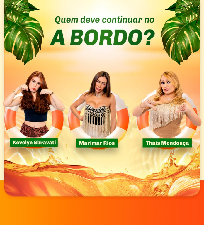 Tripulantes: Kevely, Marimar e Tha&iacute;s est&atilde;o na Boia - Reprodu&ccedil;&atilde;o: A Bordo 2025 - Acritica