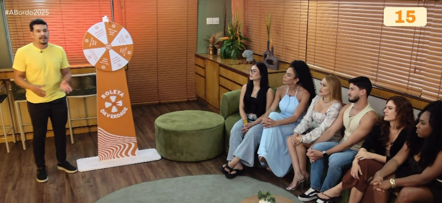 Tripulantes: Jo&atilde;o refor&ccedil;a a imagem de Marimar como algu&eacute;m que n&atilde;o respeita regras - Reprodu&ccedil;&atilde;o: A Bordo 2025 - Acritica