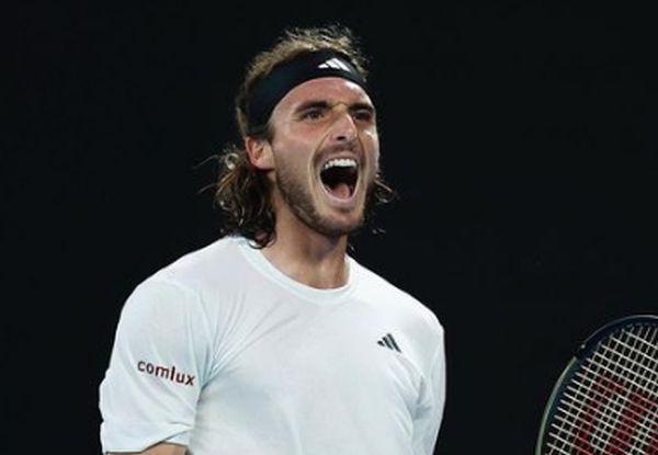 Tsitsipas entrou bem na quadra - Foto: Instagram