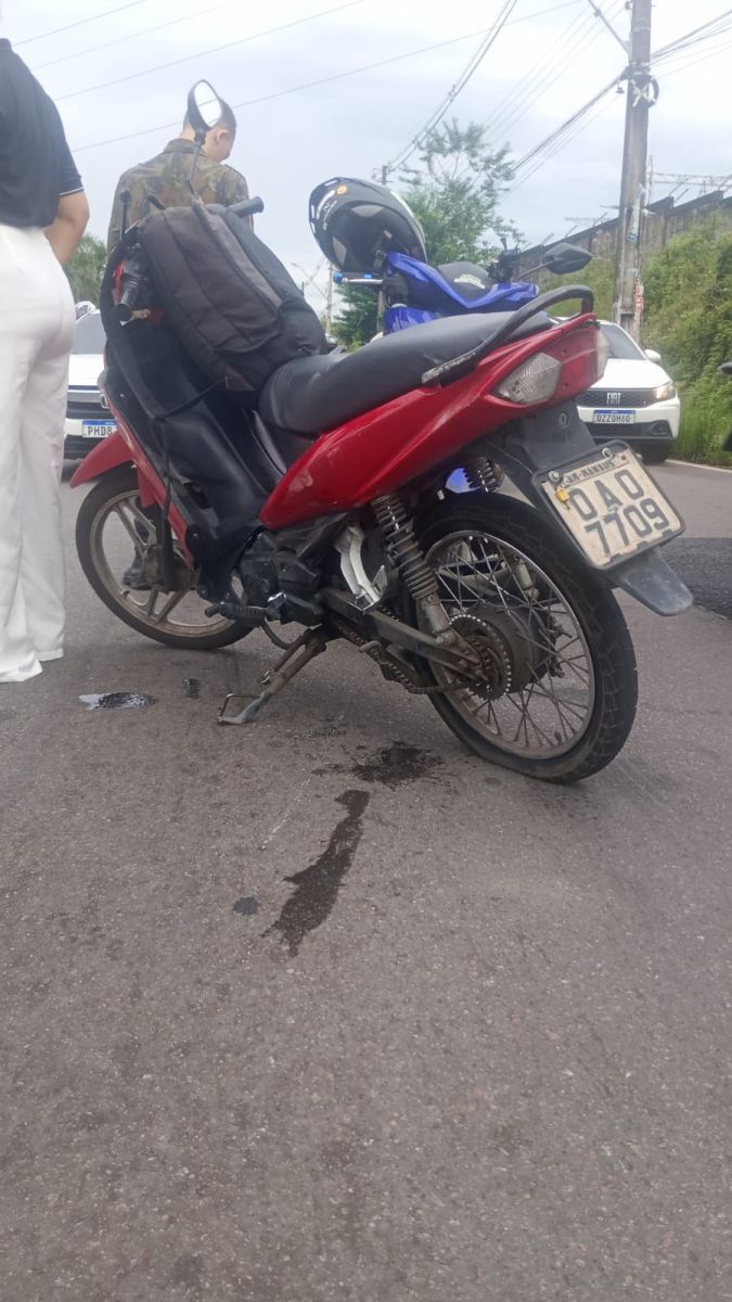 Moto na qual as v&iacute;timas estavam - Foto: Divulga&ccedil;&atilde;o 