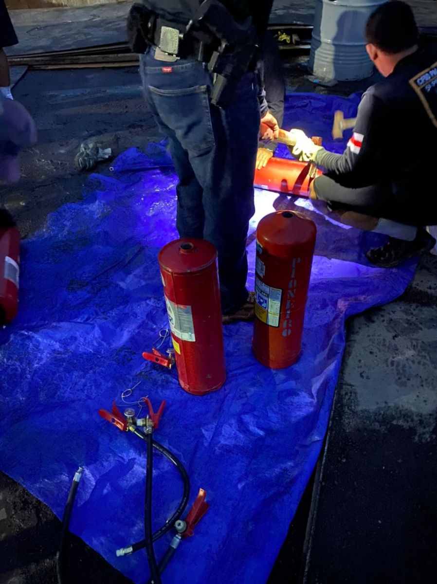 Tudo na balsa tinha drogas dentro Foto: Divulga&ccedil;&atilde;o
