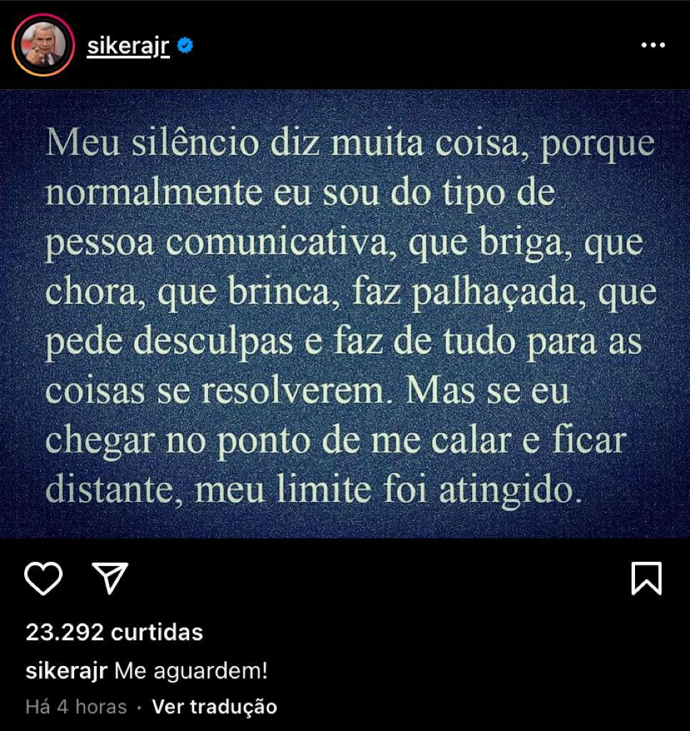 Foto: Reprodu&ccedil;&atilde;o / Instagram