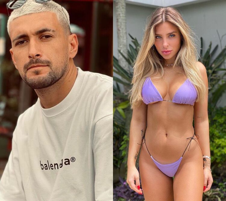 Vit&oacute;ria Bellato &eacute; ex de Arrascaeta