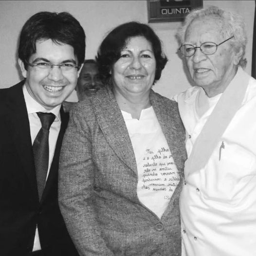 Senador Randolfe Rodrigues com Thiago de Mello Foto acervo pessoal
