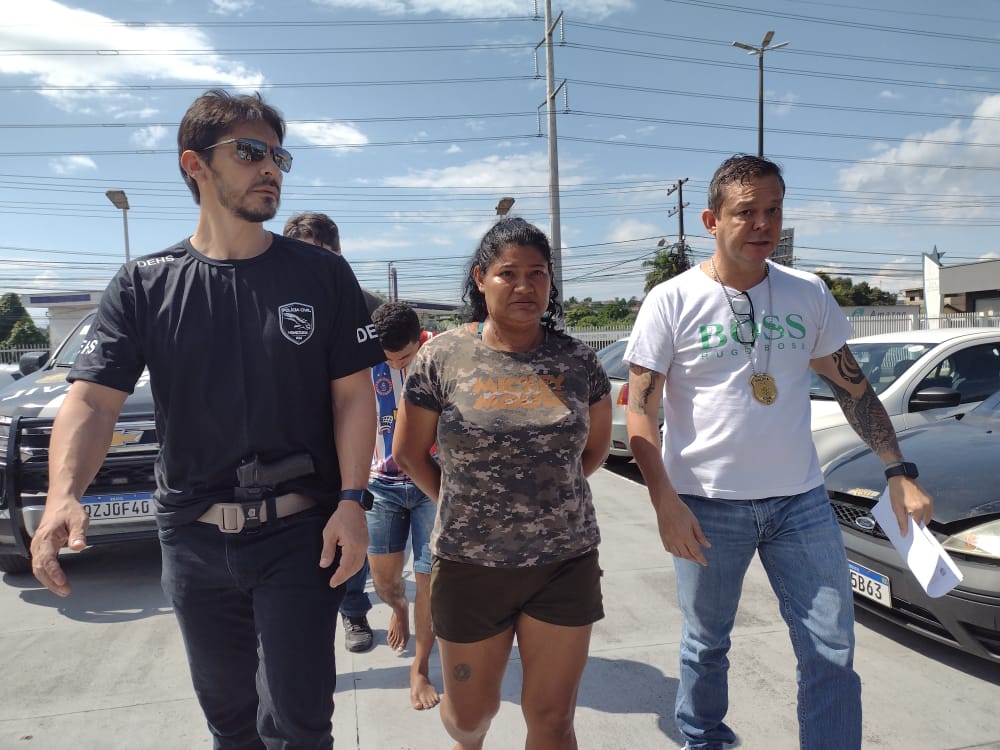 Diarista presa suspeita de sequestrar patr&atilde;o em Manaus - Foto: Jander Robson/ Portal do Holanda