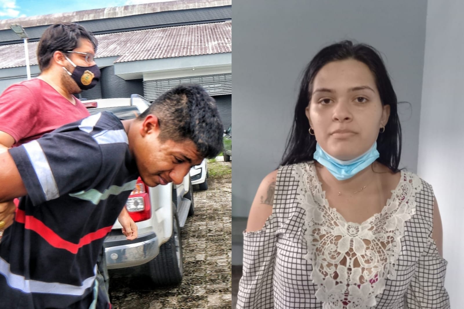 Namorado e Thayssa foram presos suspeitos de planejarem o crime / Foto: Jander Robson - Portal do Holanda e Divulga&ccedil;&atilde;o