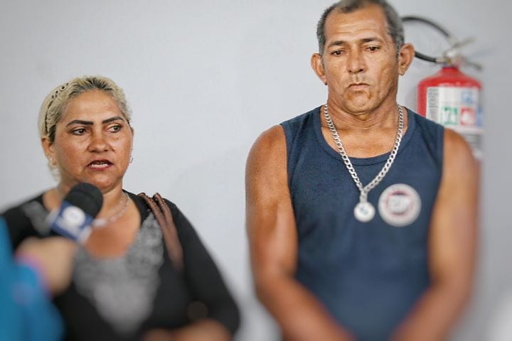 Ros&aacute;ria e Ricardo Ferreira, pais de Rafael - Foto: Jander Robosn