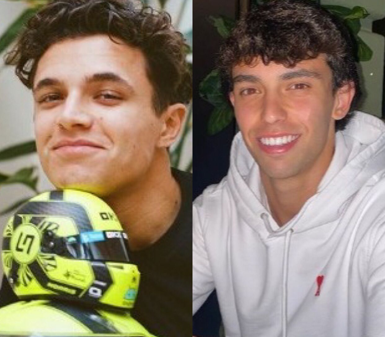 Lando Norris, Jo&atilde;o F&eacute;lix - Fotos: Reprodu&ccedil;&atilde;o/Instagram