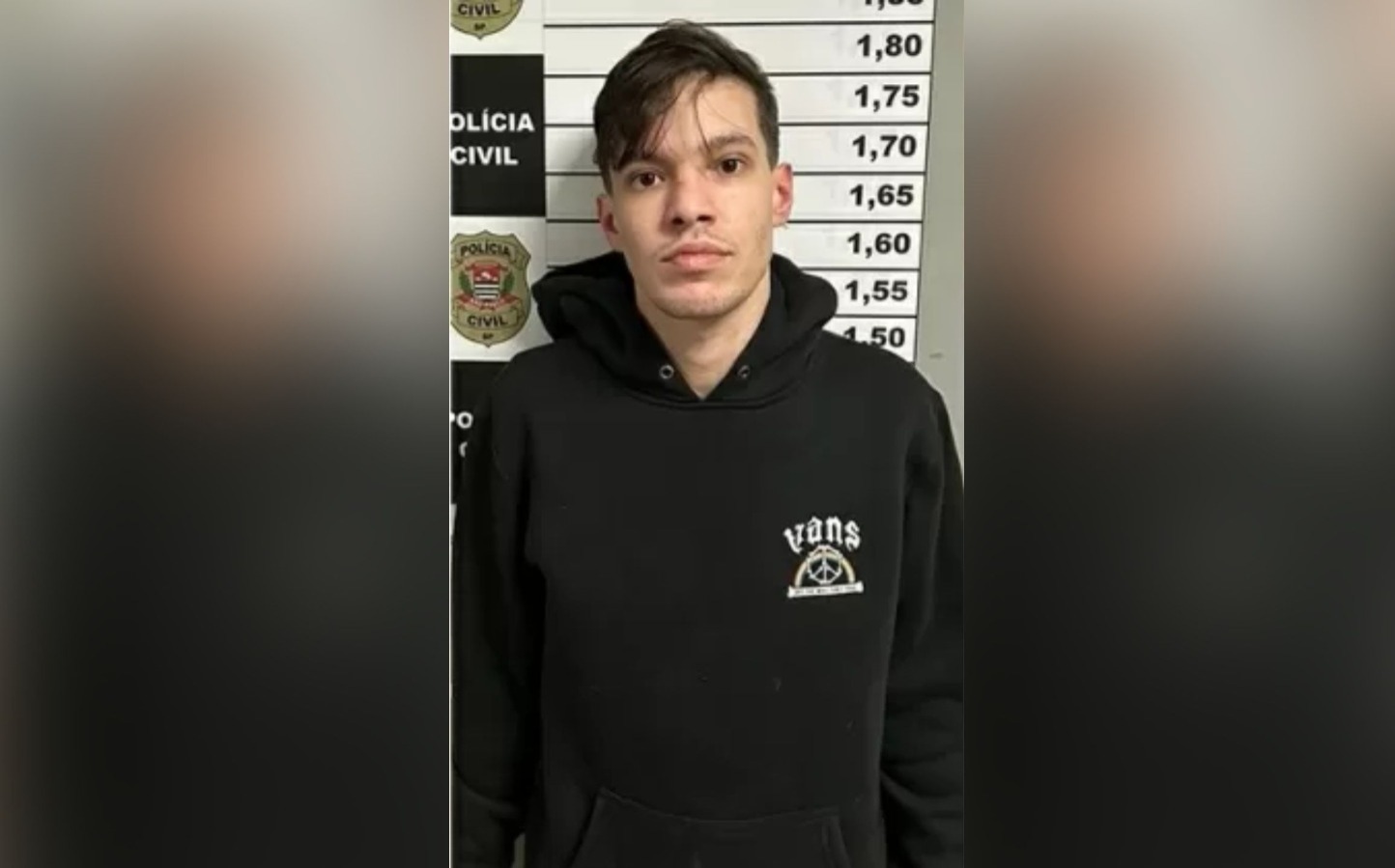 Suspeito Gabriel Duarte Meneses, modelo e namorado de Vit&oacute;ria. - Foto: Divulga&ccedil;&atilde;o Pol&iacute;cia Civil de S&atilde;o Paulo