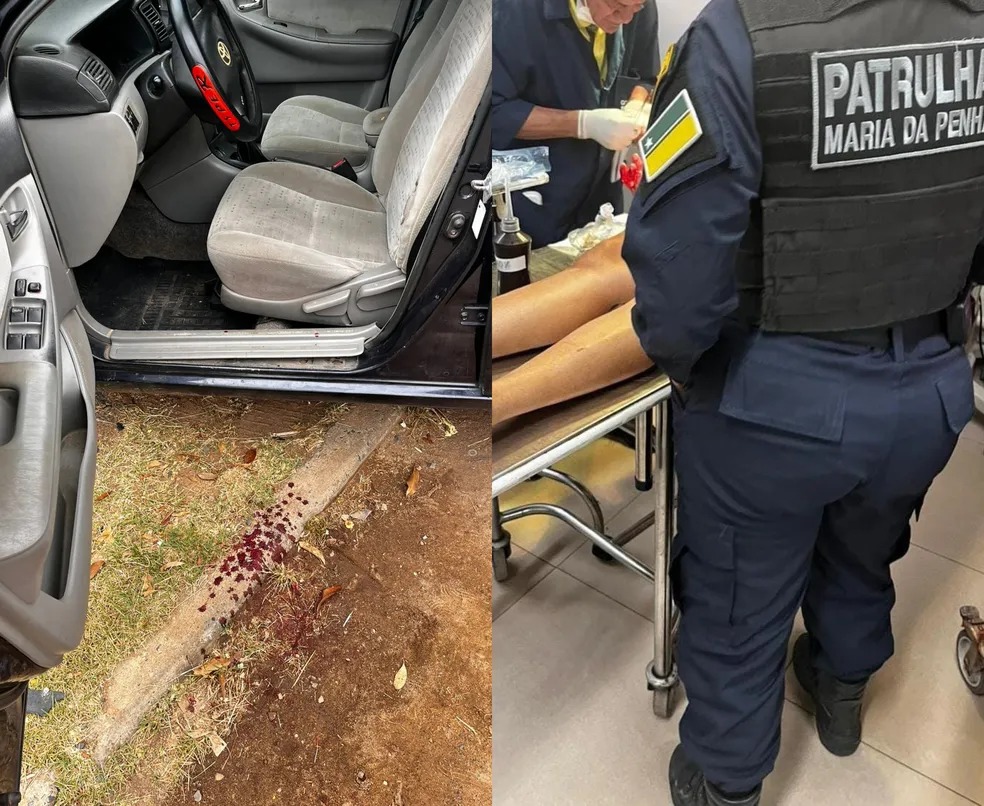 V&iacute;tima foi socorrida pela Patrulha Maria da Penha, da Guarda Civil Municipal &mdash; Foto: Divulga&ccedil;&atilde;o GCM