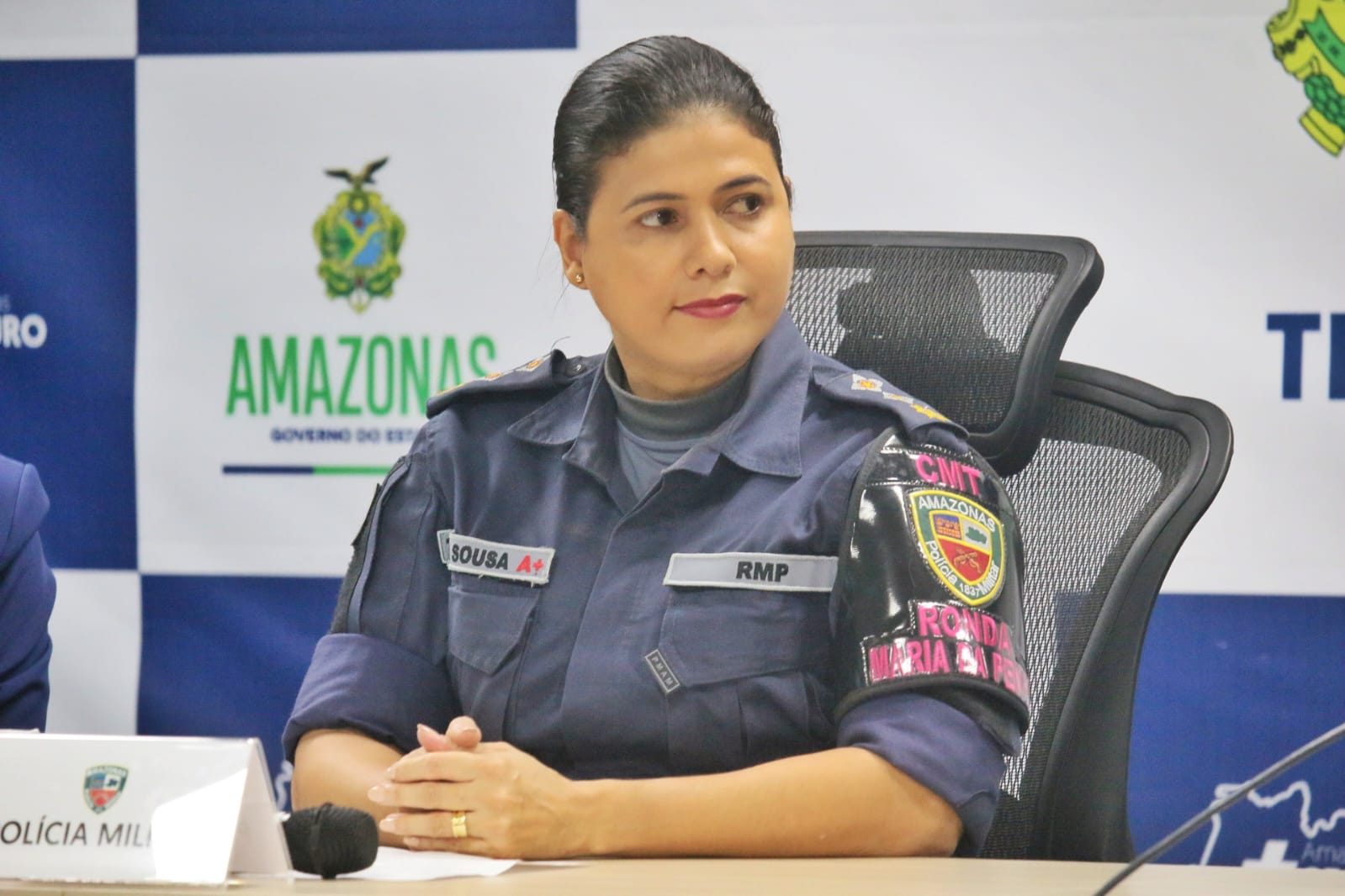  Comandante da Ronda Maria da Penha/ Major Tatiana Foto: Jander Robson/Portal do Holanda