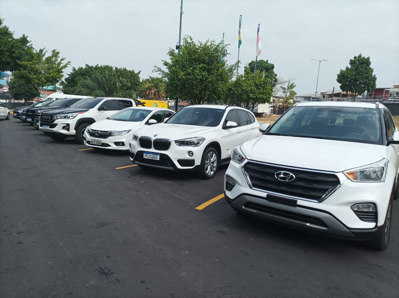 Carros apreendidos na a&ccedil;&atilde;o - Foto: Jander Robson/Portal do Holanda