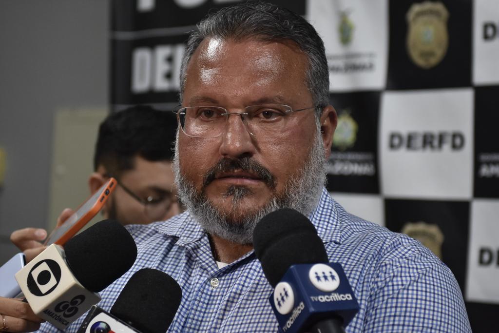 Delegado Thomaz Vasconcelos Dias, titular da DERFD. - Foto: Erlon Rodrigues/PC-AM