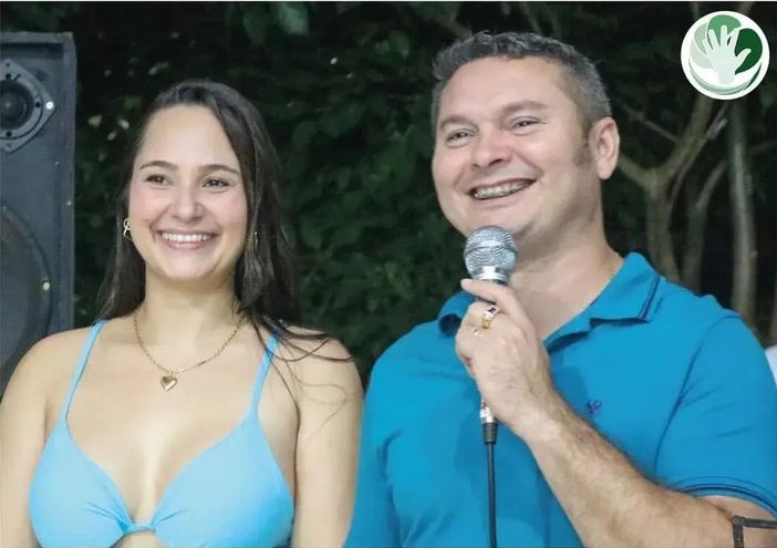 Paula Florintino e o prefeito James Batista Foto: Reprodu&ccedil;&atilde;o Instagram @jamesbatista_rr
