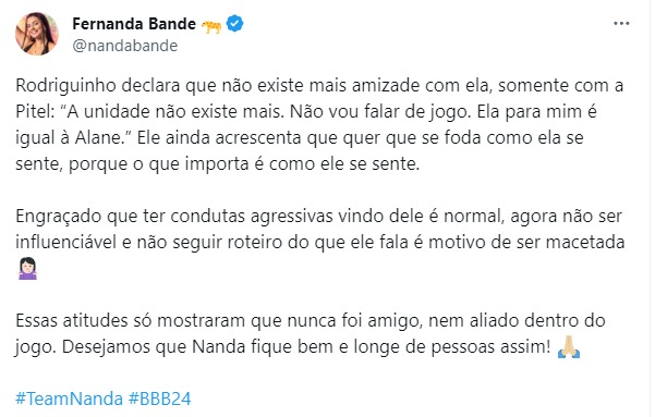 Imagem: Reprodu&ccedil;&atilde;o/Twitter