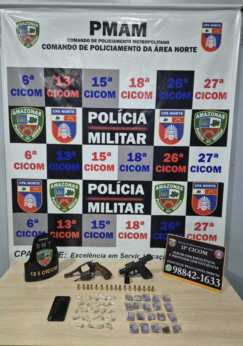 Material apreendido. - Foto: Divulga&ccedil;&atilde;o PM-AM
