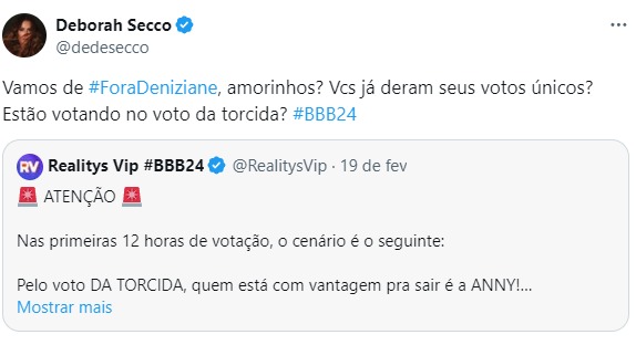 Imagem: Reprodu&ccedil;&atilde;o/Twitter