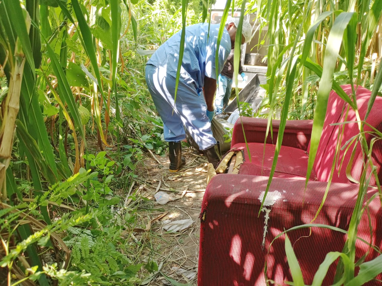 Corpo estava em uma &aacute;rea de mata frequentava por usu&aacute;rios de droga - Foto: Jander Robson