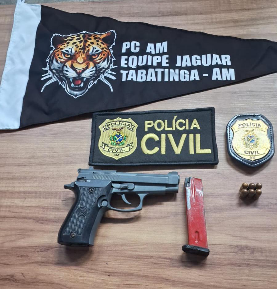 Material apreendido com o suspeito. - Foto: Divulga&ccedil;&atilde;o PC-AM